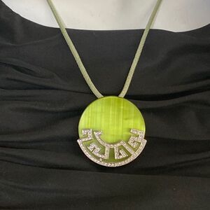 Butler Venetian Glass & Greek Revival Cubic Zirconia Adjustable Necklace